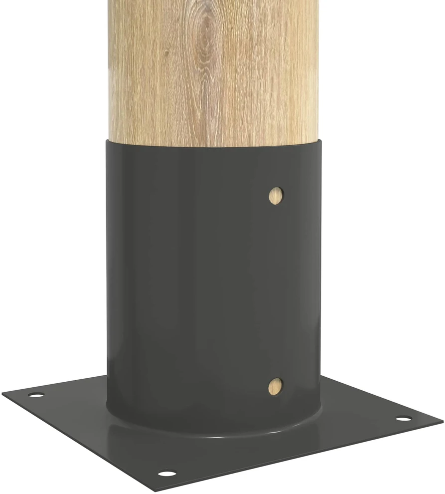 Apvalus žemės inkaras 12 vnt. Antracito 18 x 18 x 15 cm Metalas