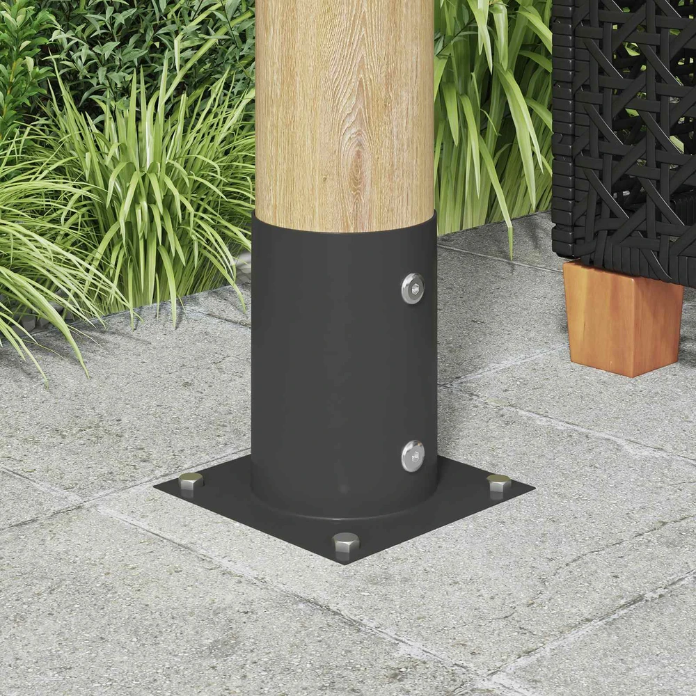 Apvalus žemės inkaras 12 vnt. Antracito 15 x 15 x 15 cm Metalas