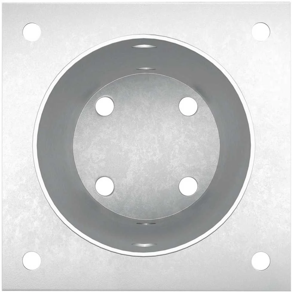 Apvalus žemės inkaras 4 vnt. Sidabrinė 15 x 15 x 15 cm Metalas