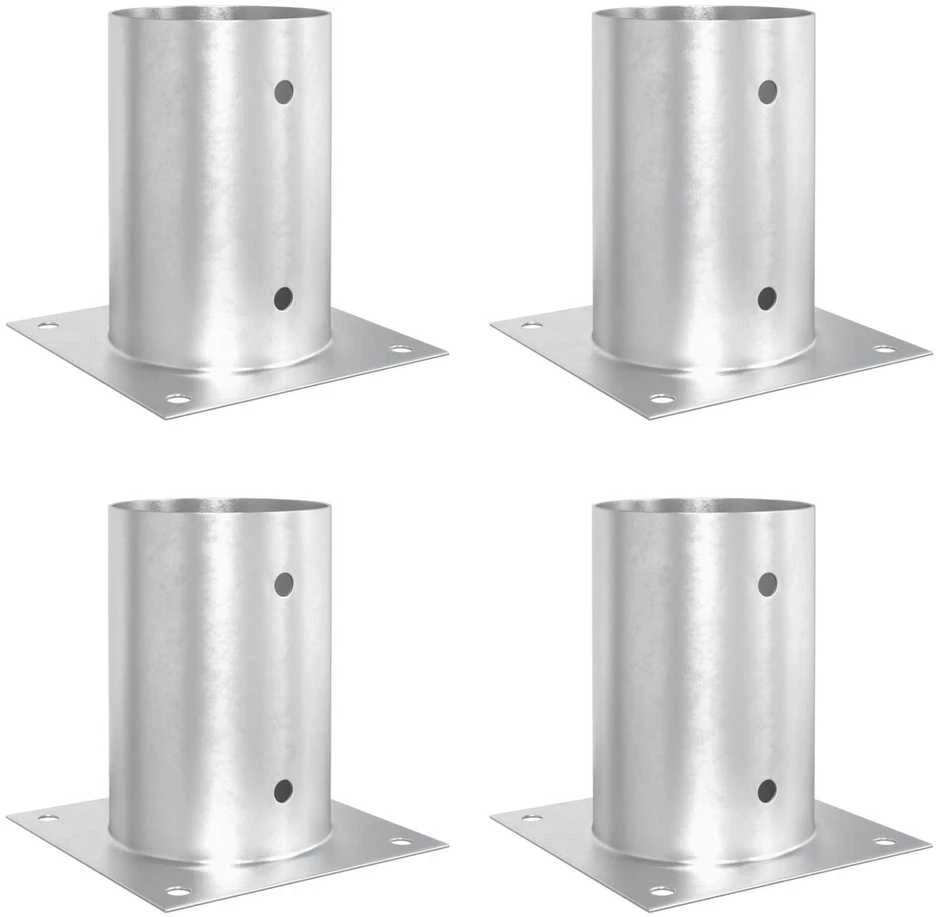 Apvalus žemės inkaras 4 vnt. Sidabrinė 15 x 15 x 15 cm Metalas
