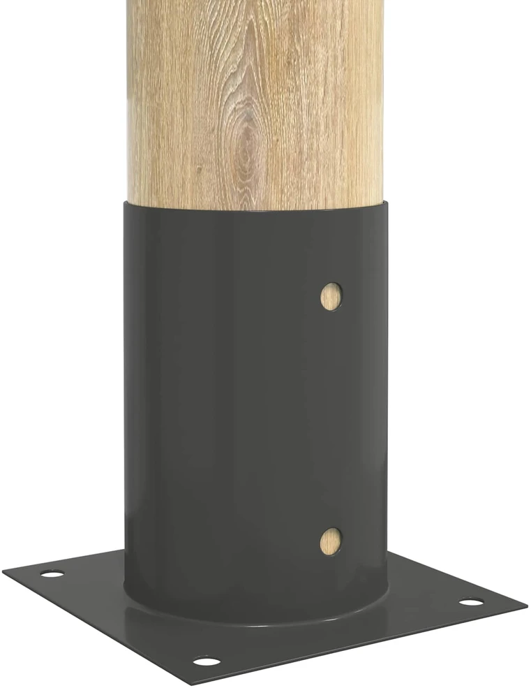 Apvalus žemės inkaras 4 vnt. Antracito 15 x 15 x 15 cm Metalas