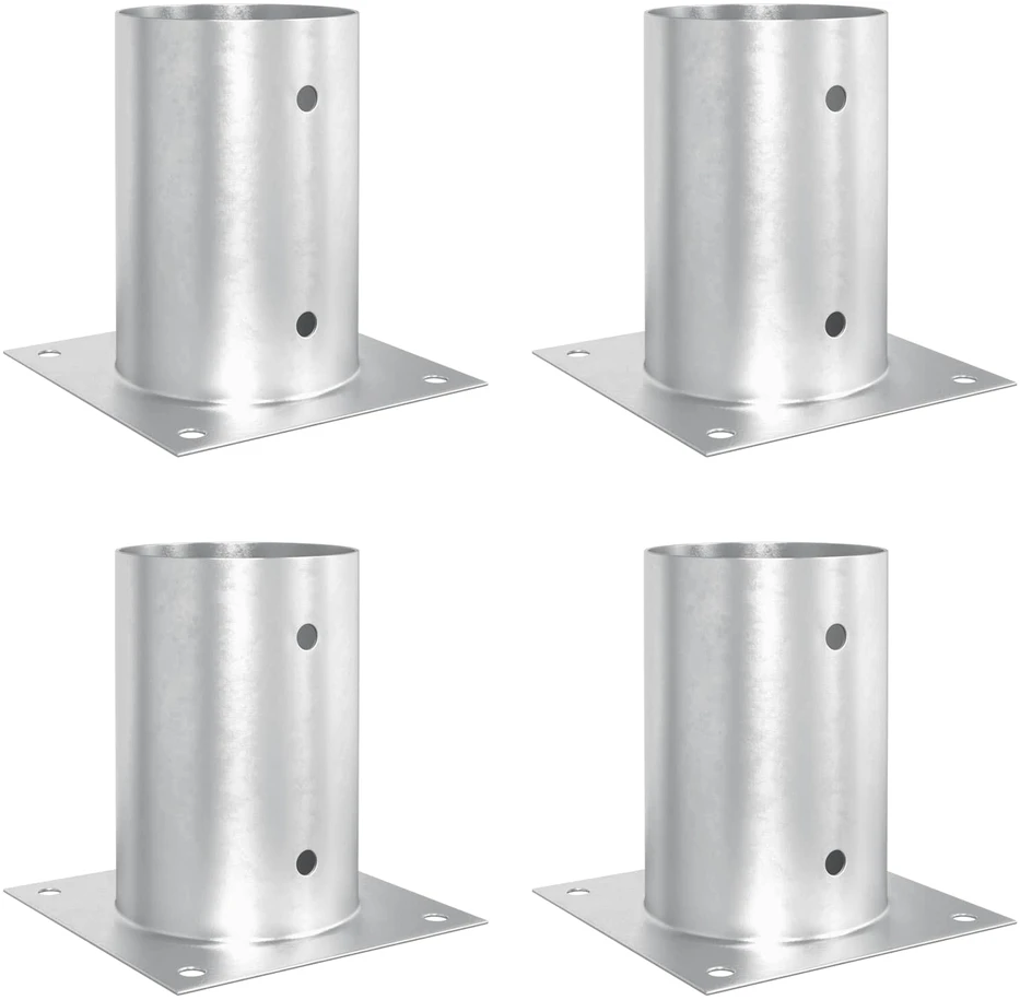 Apvalus žemės inkaras 4 vnt. Sidabrinė 15 x 15 x 15 cm Metalas