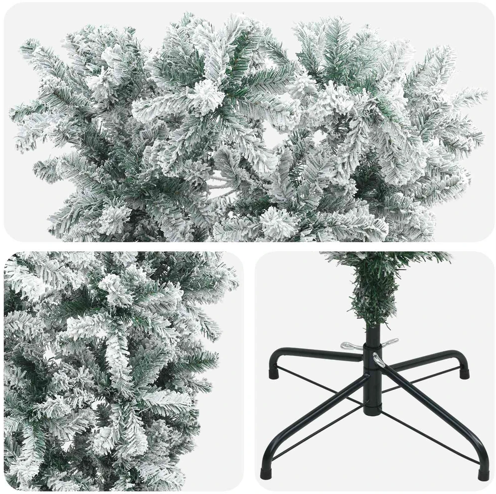 Apversta dirbtinė Kalėdų eglutė 120 cm PVC ir Plienas