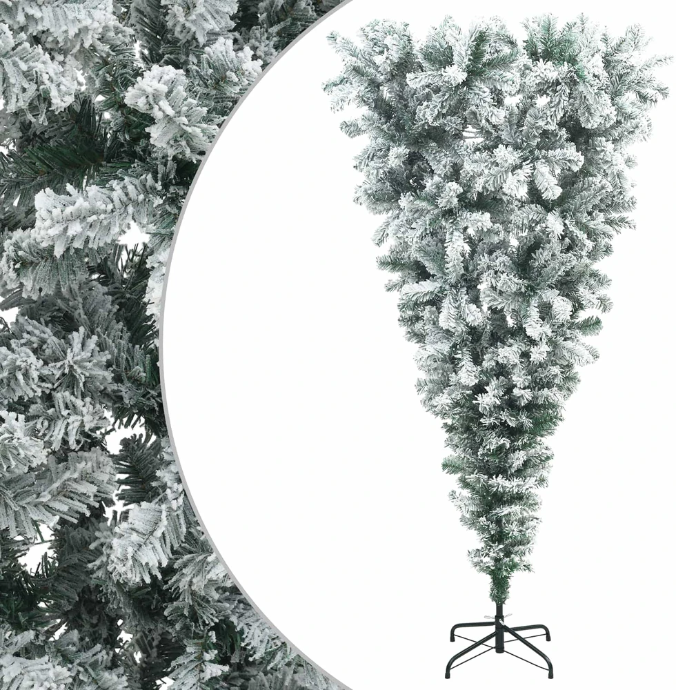 Apversta dirbtinė Kalėdų eglutė 150 cm PVC ir Plienas