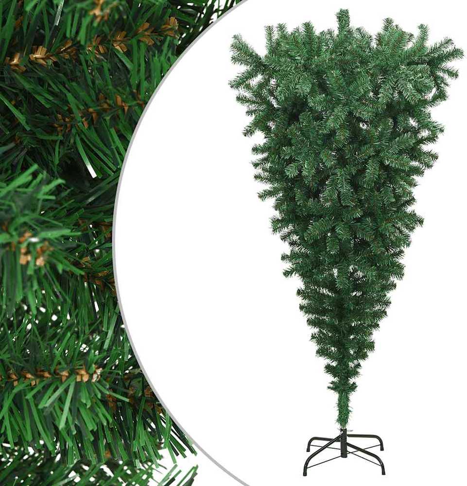 Apversta dirbtinė Kalėdų eglutė su stovu, žalia, 180cm
