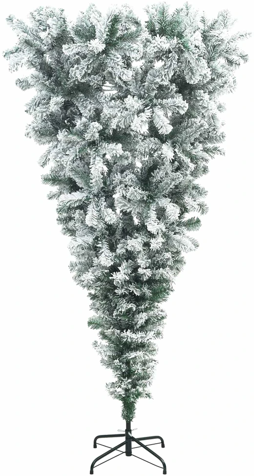 Apverstas dirbtinis Kalėdų eglutė su šakomis 150 cm 150 LED