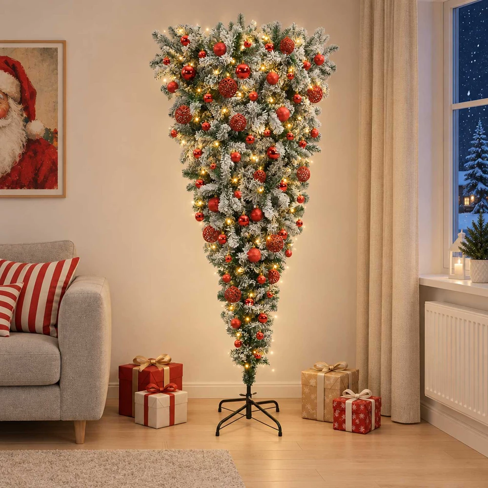 Dirbtinė kalėdinė eglutė su rutuliuku 210 cm 300 LED