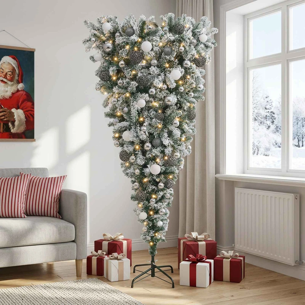 Dirbtinė kalėdinė eglutė su rutuliuku 180 cm 300 LED