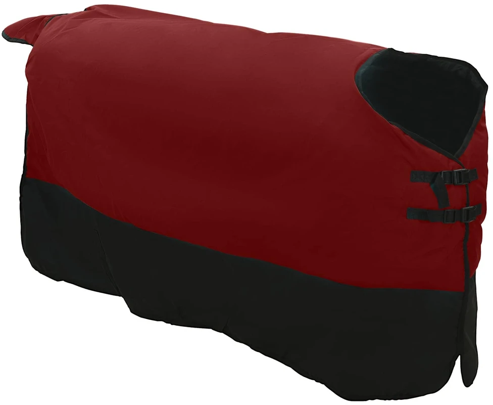 Arklių antklodė Bordo ir juoda 145 cm Poliesteris