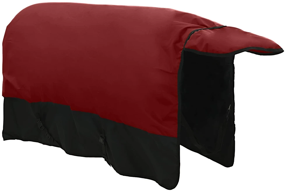 Arklių antklodė Bordo ir juoda 85 cm Poliesteris