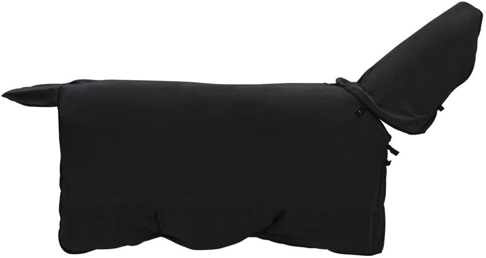Arklių antklodė Juoda 105 cm Poliesterio flisas