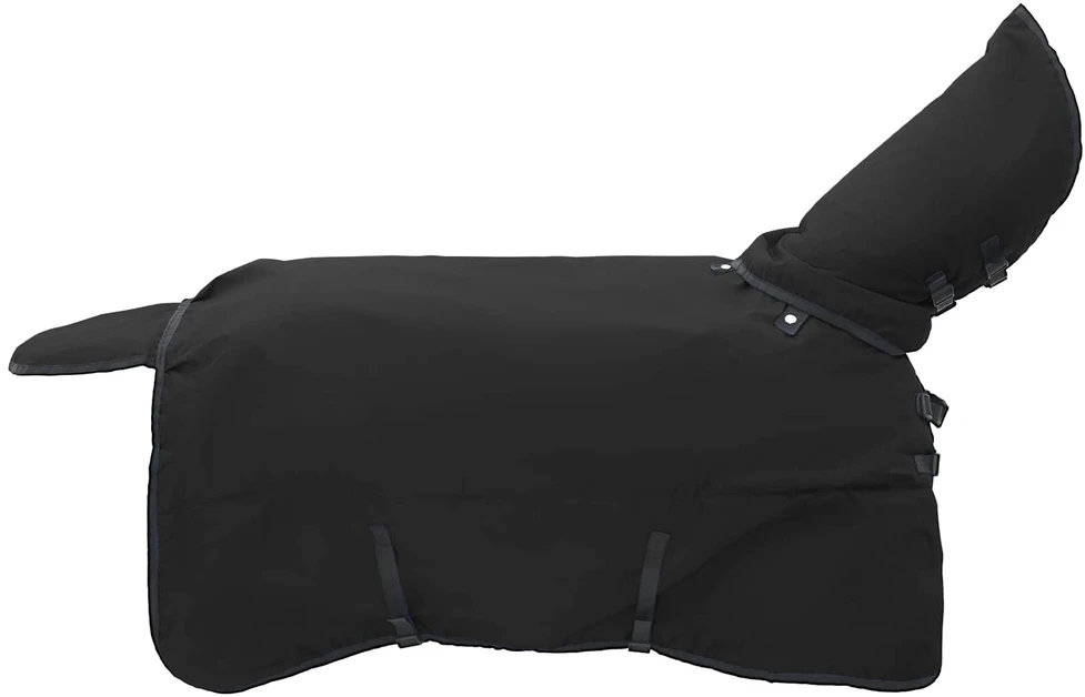 Arklių antklodė Pilna juoda 105 cm Poliesteris