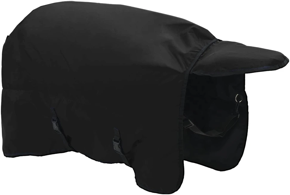 Arklių antklodė Pilna juoda 75 cm Poliesteris