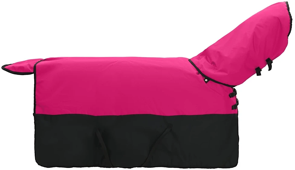 Arklių antklodė Rožinė ir Juoda 105 cm Poliesteris