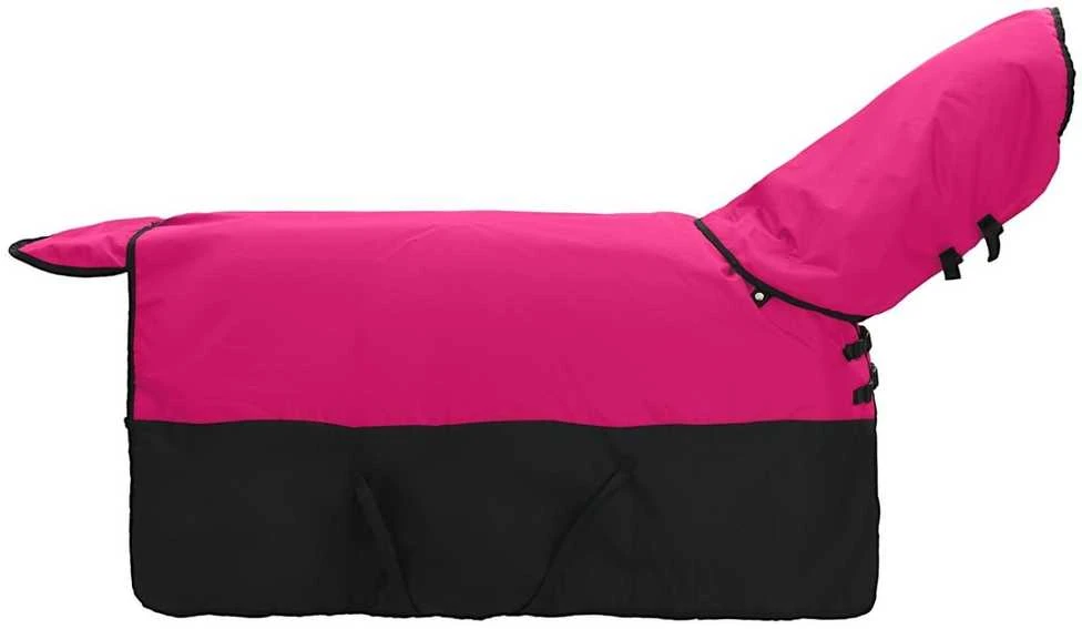 Arklių antklodė Rožinė ir Juoda 125 cm Poliesteris