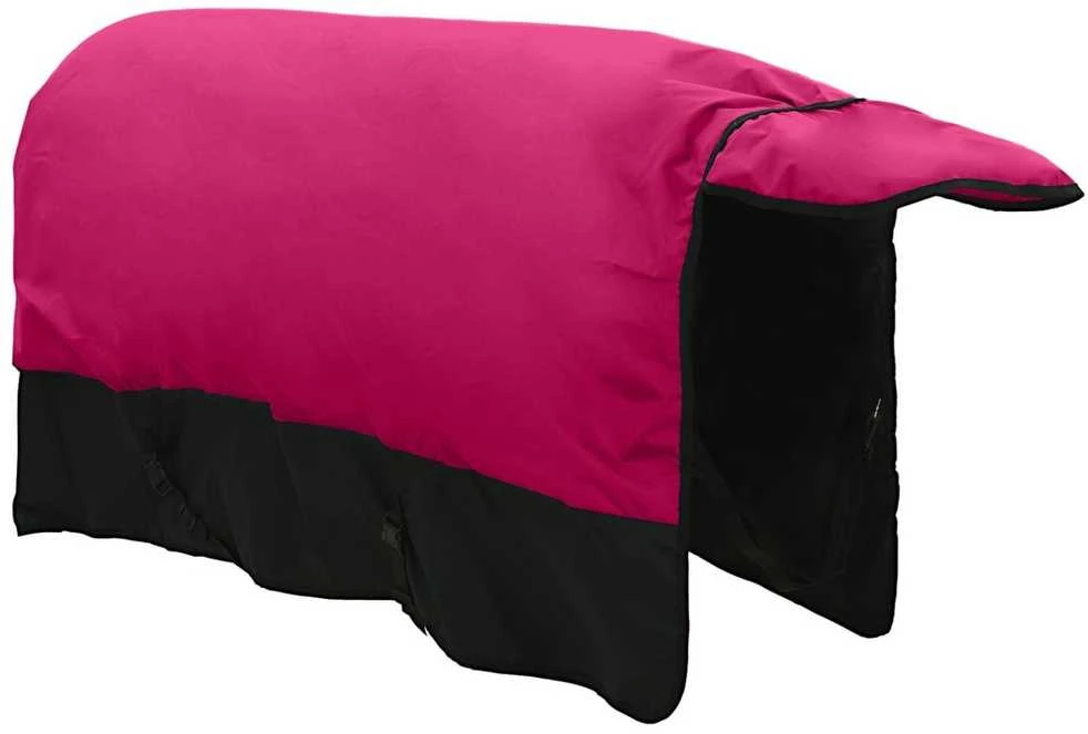 Arklių antklodė Rožinė ir Juoda 155 cm Poliesteris