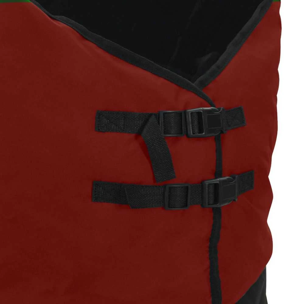 Arklių antklodė Bordo ir juoda 105 cm Poliesteris