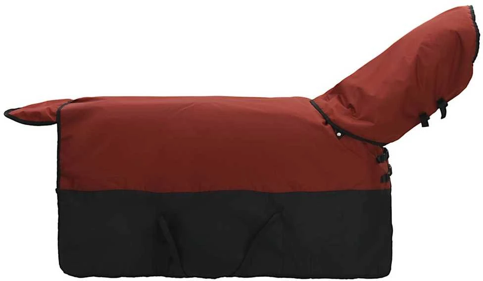 Arklių antklodė Bordo ir juoda 145 cm Poliesteris