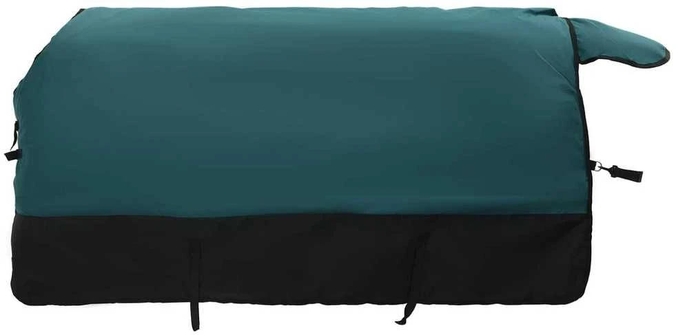 Arklių antklodė Tamsiai žalia ir juoda 165 cm Poliesteris