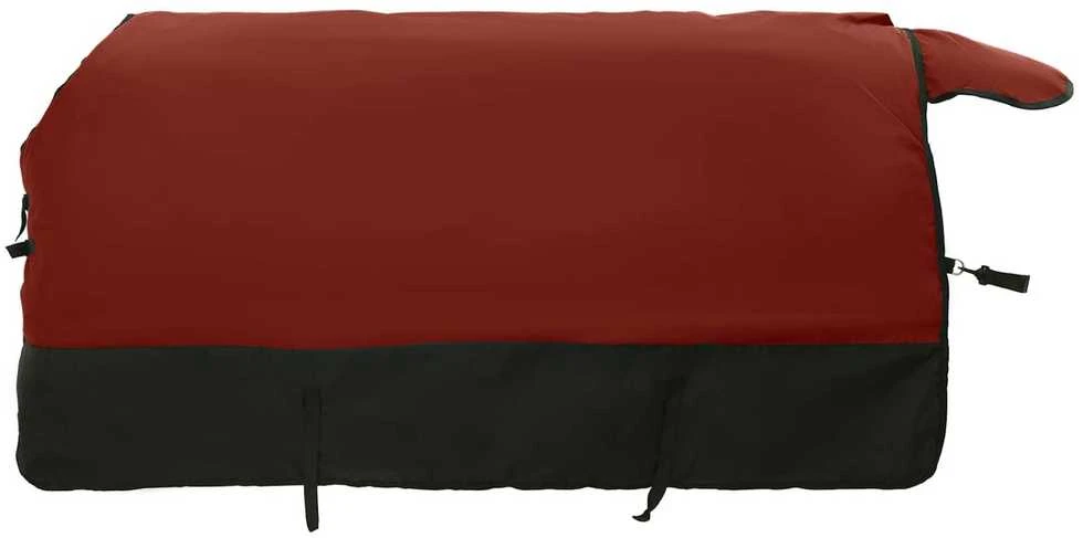 Arklių antklodė Bordo ir juoda 75 cm Poliesteris