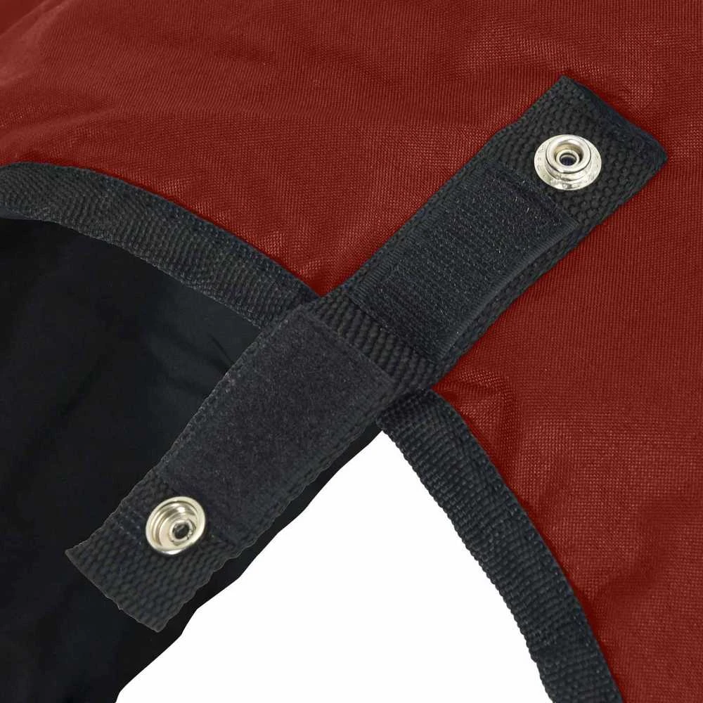 Arklių antklodė Bordo ir juoda 75 cm Poliesteris