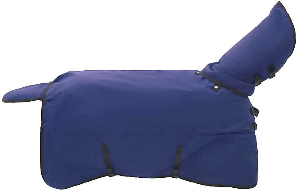 Arklių antklodė Pilna tamsiai mėlyna 75 cm Poliesteris