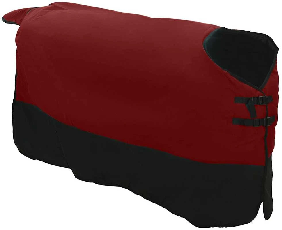Arklių antklodė Bordo ir juoda 85 cm Poliesteris
