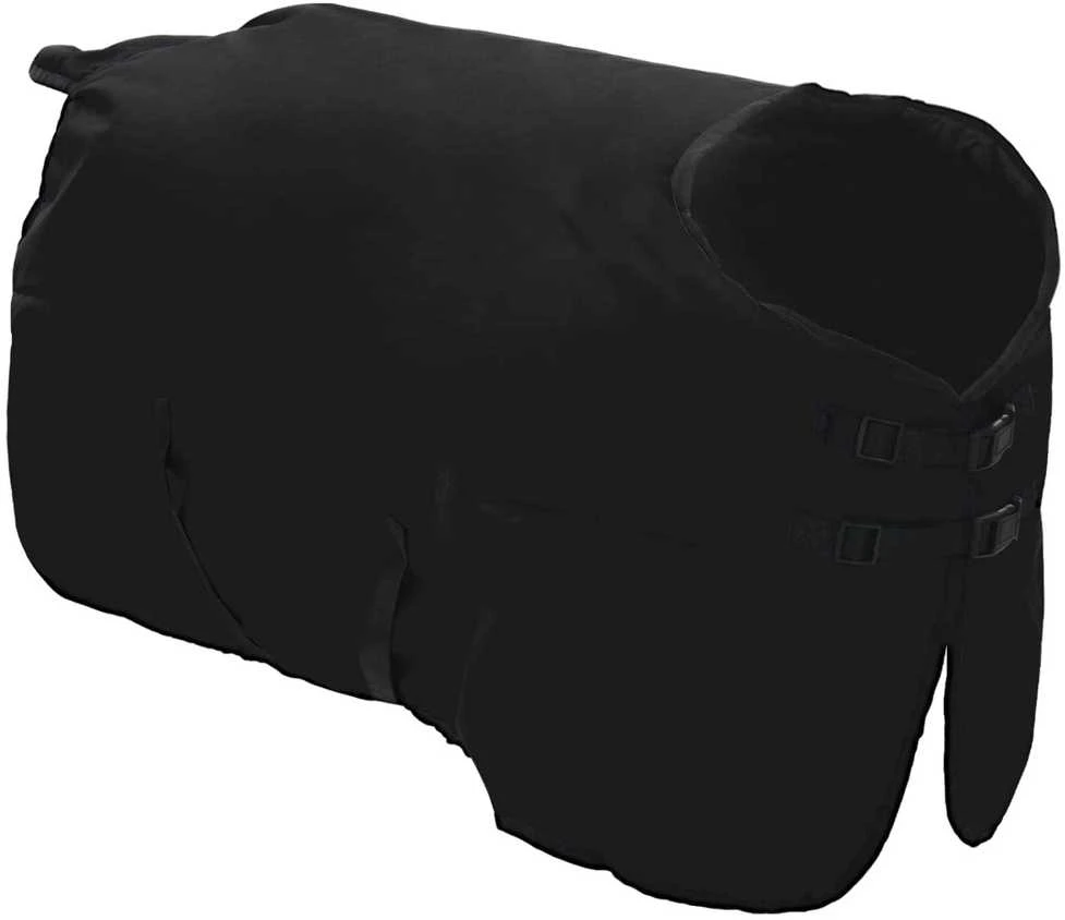 Arklių antklodė Pilna juoda 85 cm Poliesteris