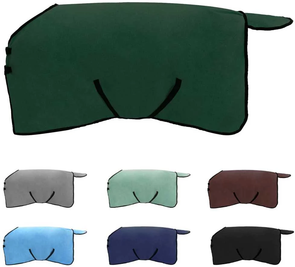 Arklių antklodė Tamsiai žalia 115 cm Poliesterio flisas