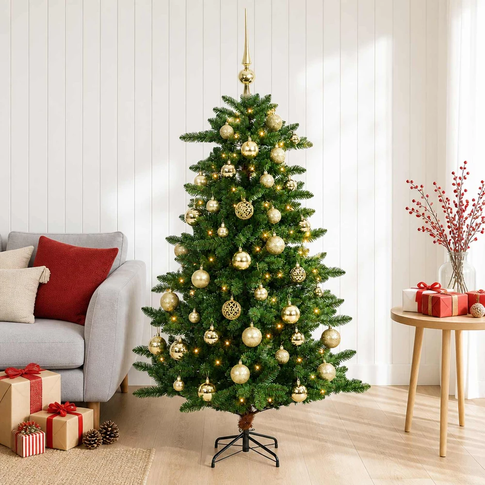 Artificial Christmas Tree with Bauble 120 cm 150 LED