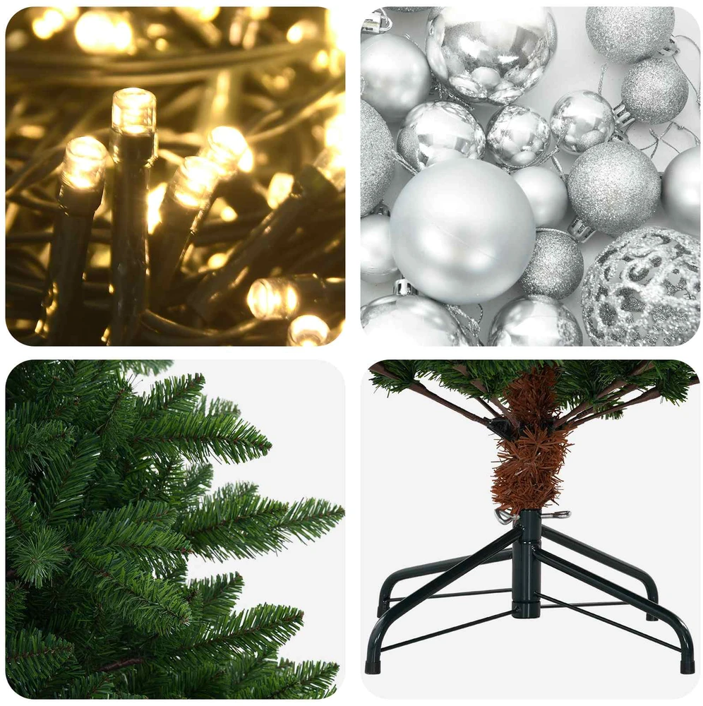 Artificial Christmas Tree with Bauble 120 cm 150 LED