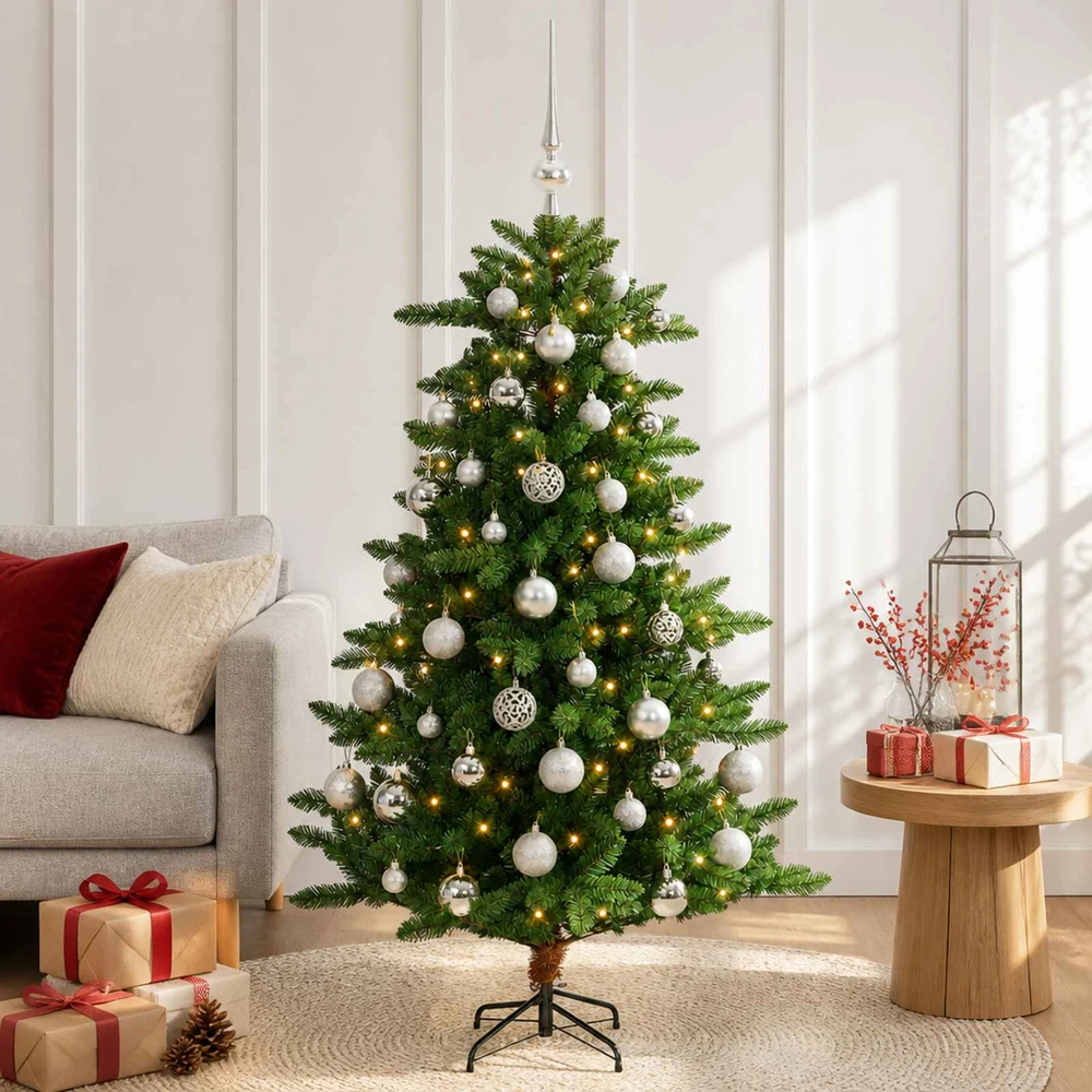 Artificial Christmas Tree with Bauble 150 cm 150 LED