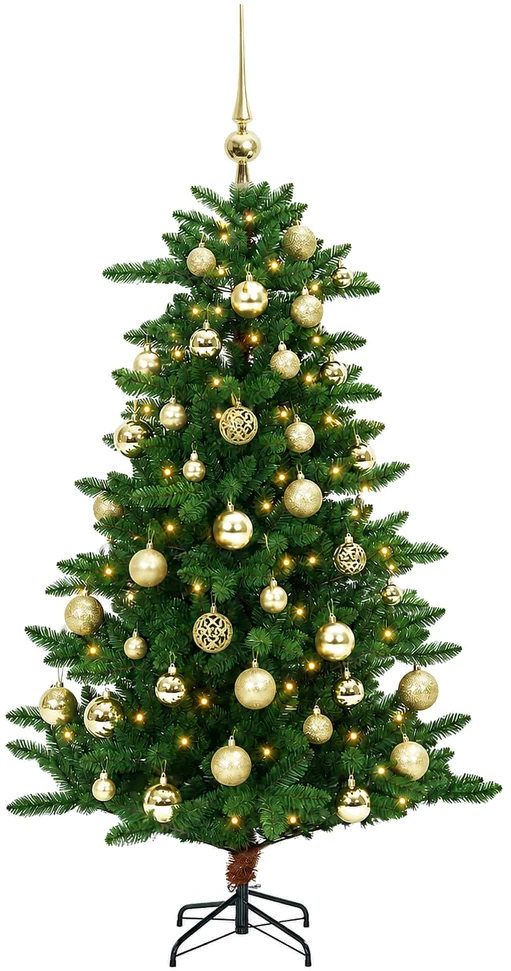 Artificial Christmas Tree with Bauble 150 cm 150 LED