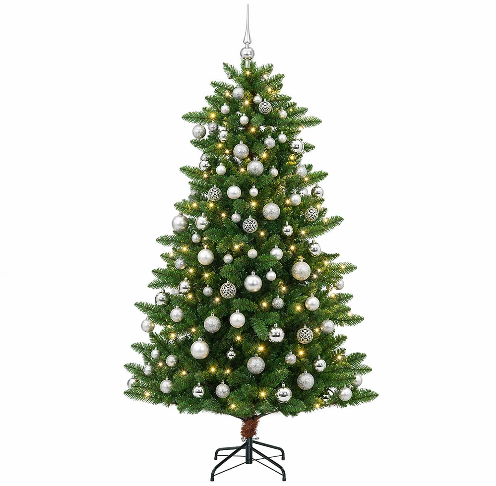 Artificial Christmas Tree with Bauble 240 cm 300 LED