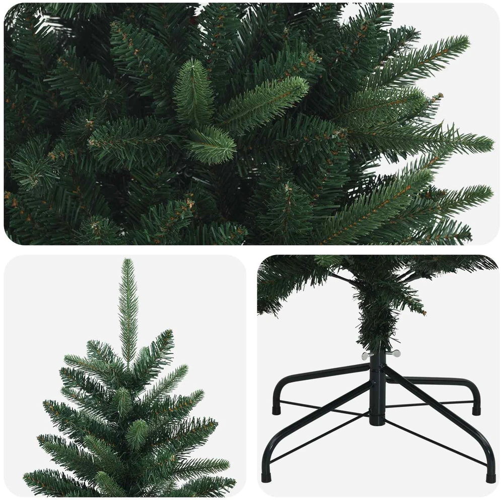 Artificial Hinged Christmas Tree 150 cm PE ir PVC Žalia
