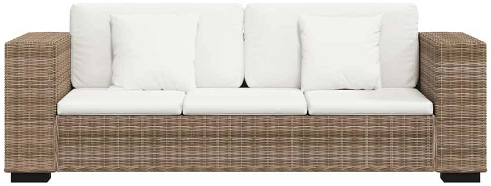 Sofa Aštuonių dalių trivietės sofos komplektas, ratanas