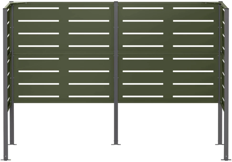 Atliekų konteinerio ekranas 167 x 85 x 113 cm Plienas
