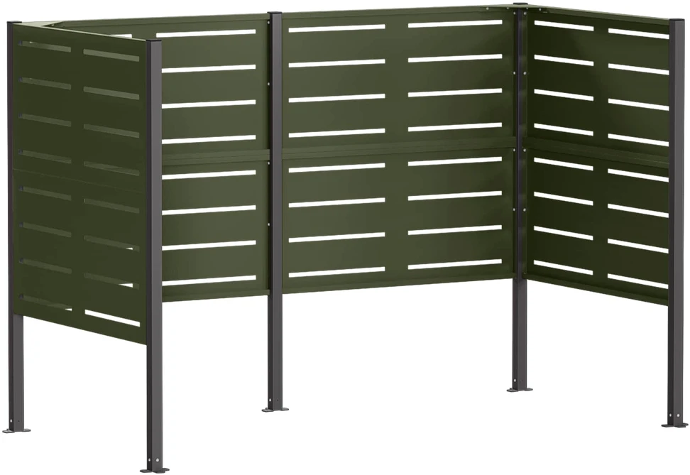 Atliekų konteinerio ekranas 167 x 85 x 113 cm Plienas