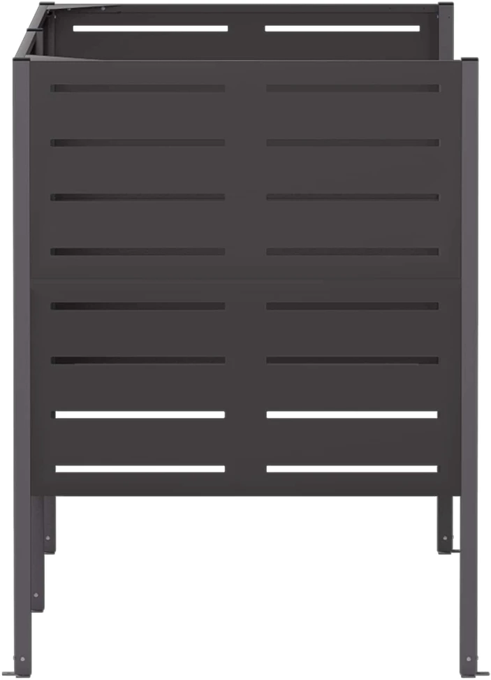 Atliekų konteinerio ekranas 167 x 85 x 113 cm Plienas Juoda