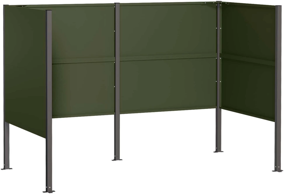 Atliekų konteinerio ekranas 167 x 85 x 113 cm Plienas