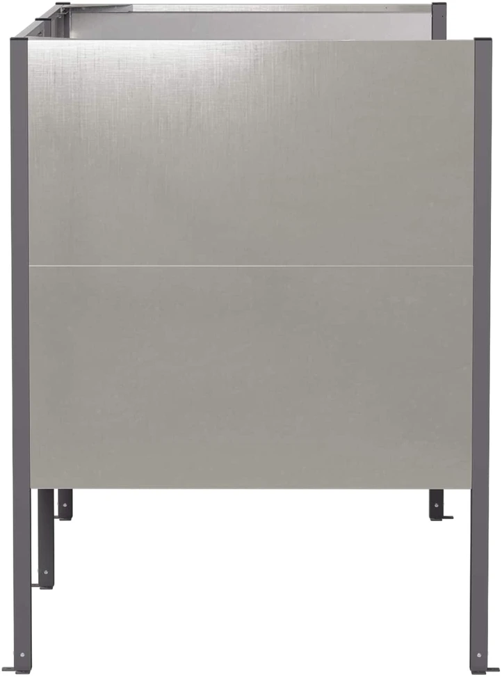 Atliekų konteinerio ekranas 167 x 85 x 113 cm Sidabrinė