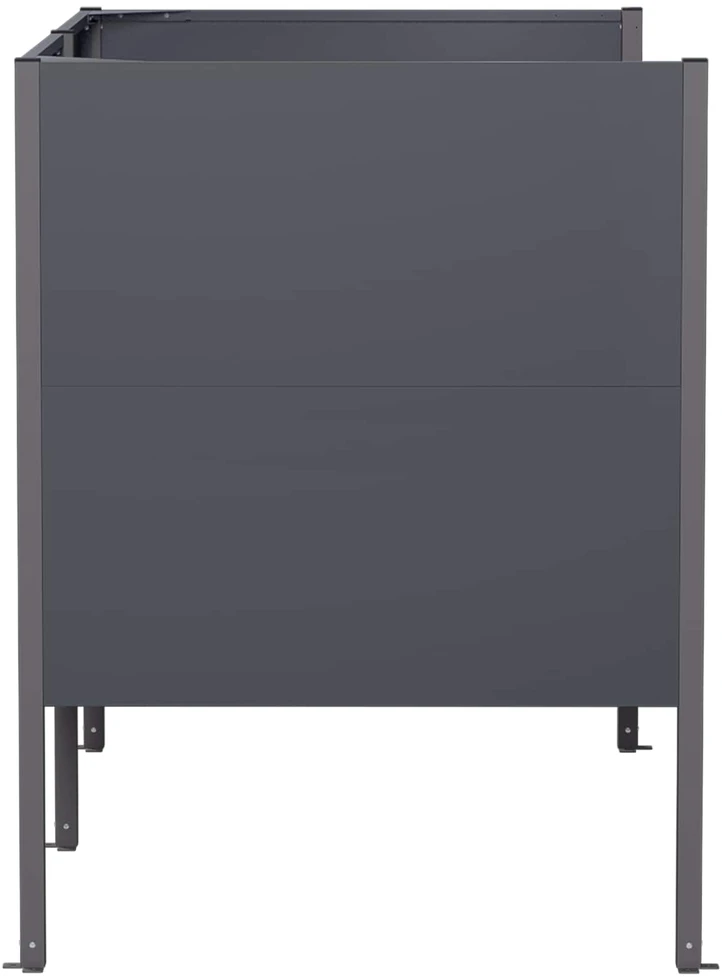 Atliekų konteinerio ekranas 167 x 85 x 113 cm Plienas Antracito