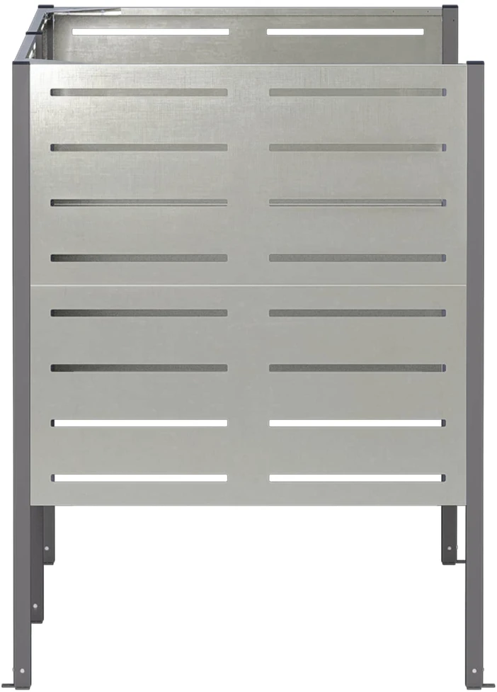 Atliekų konteinerio ekranas 167 x 85 x 113 cm Sidabrinė