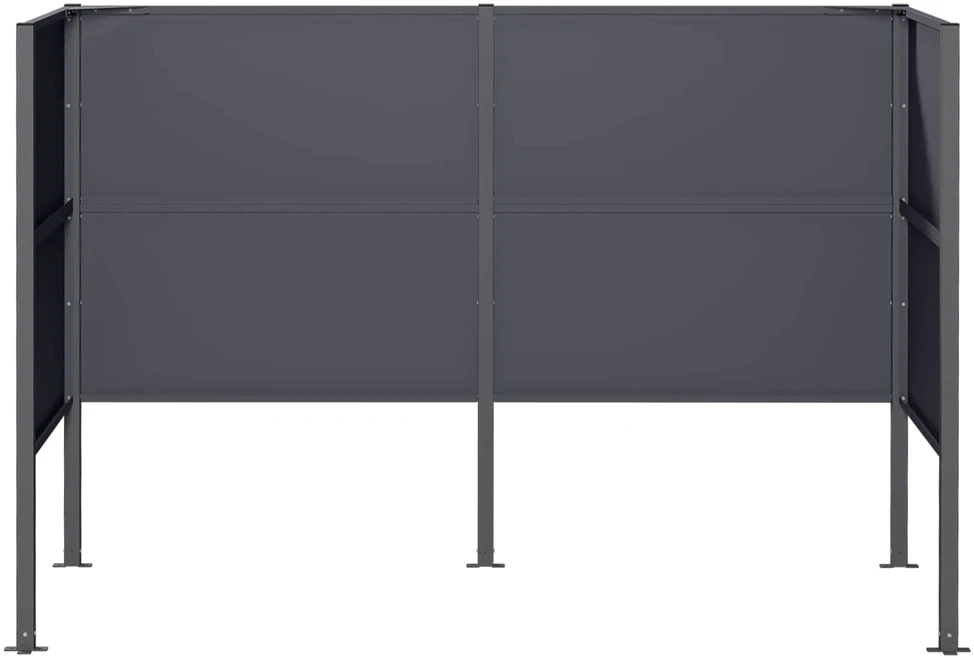 Atliekų konteinerio ekranas 167 x 85 x 113 cm Plienas Antracito