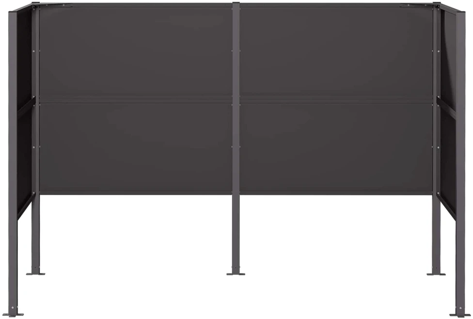 Atliekų konteinerio ekranas 167 x 85 x 113 cm Plienas Juoda
