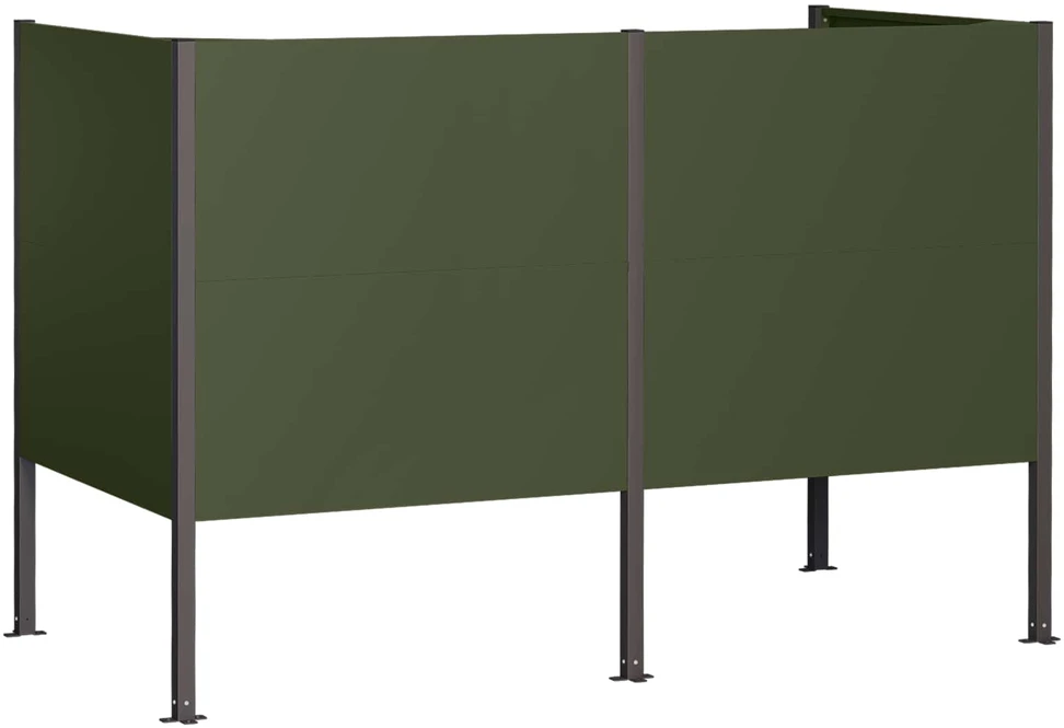 Atliekų konteinerio ekranas 167 x 85 x 113 cm Plienas