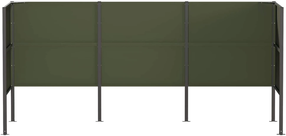 Atliekų konteinerio ekranas 249 x 85 x 113 cm Plienas