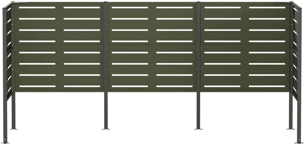 Atliekų konteinerio ekranas 249 x 85 x 113 cm Plienas