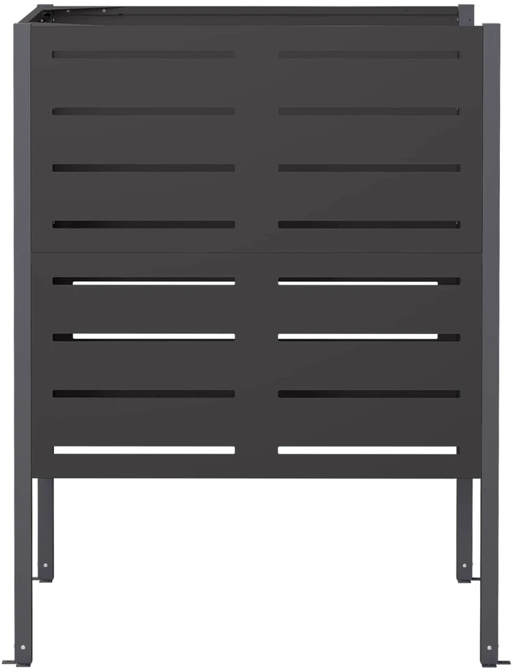 Atliekų konteinerio ekranas 85 x 85 x 113 cm Plienas Juoda