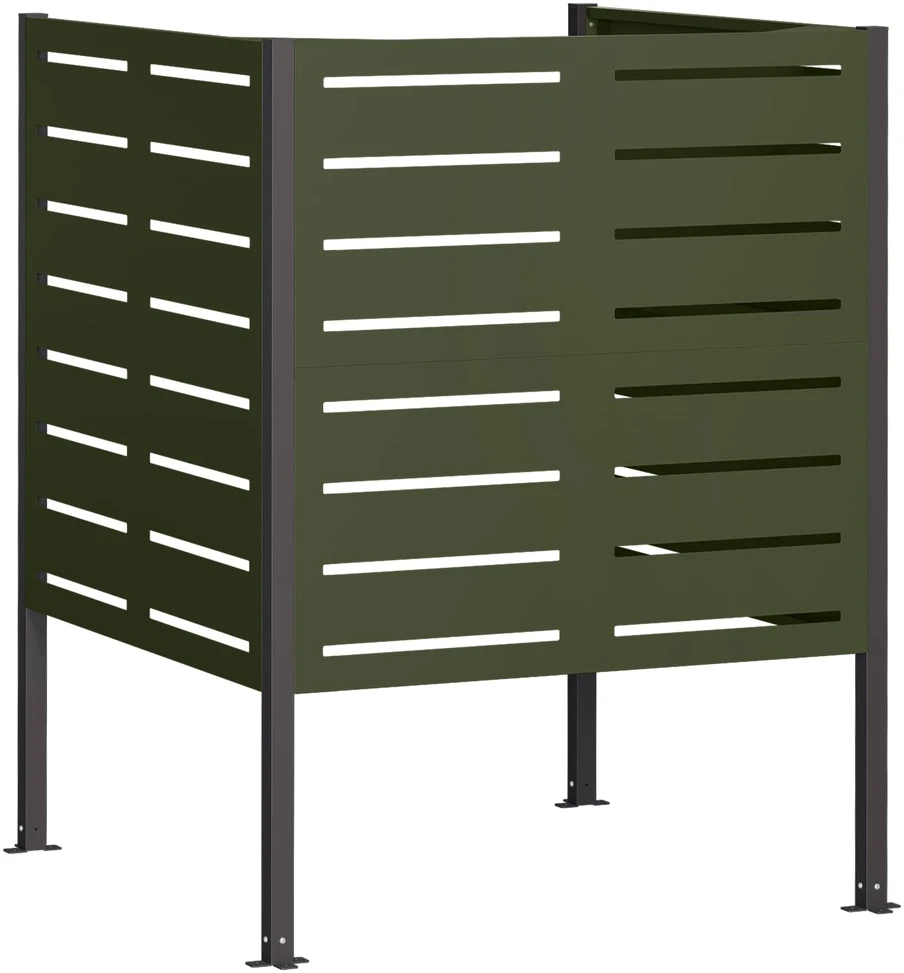Atliekų konteinerio ekranas 85 x 85 x 113 cm Plienas